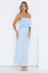Midnight In Paris Strapless Maxi Dress