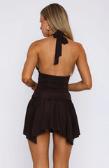 Use Somebody Mini Dress Chocolate