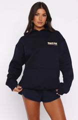 Sweeter Nights Oversized Hoodie Navy
