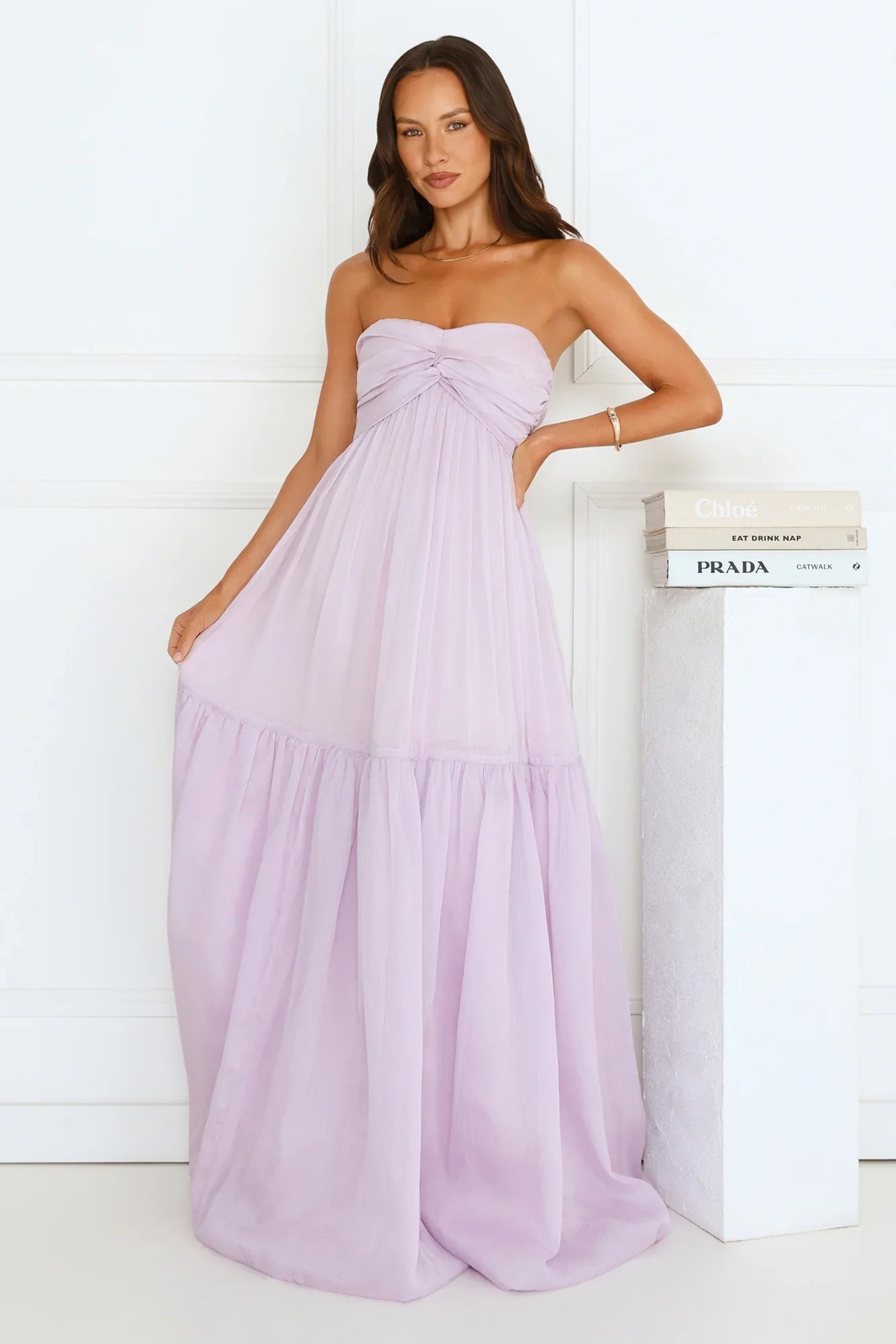 Unforgettable Style Strapless Maxi Dress