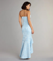 Luna Floral High Low Mermaid Formal Dress