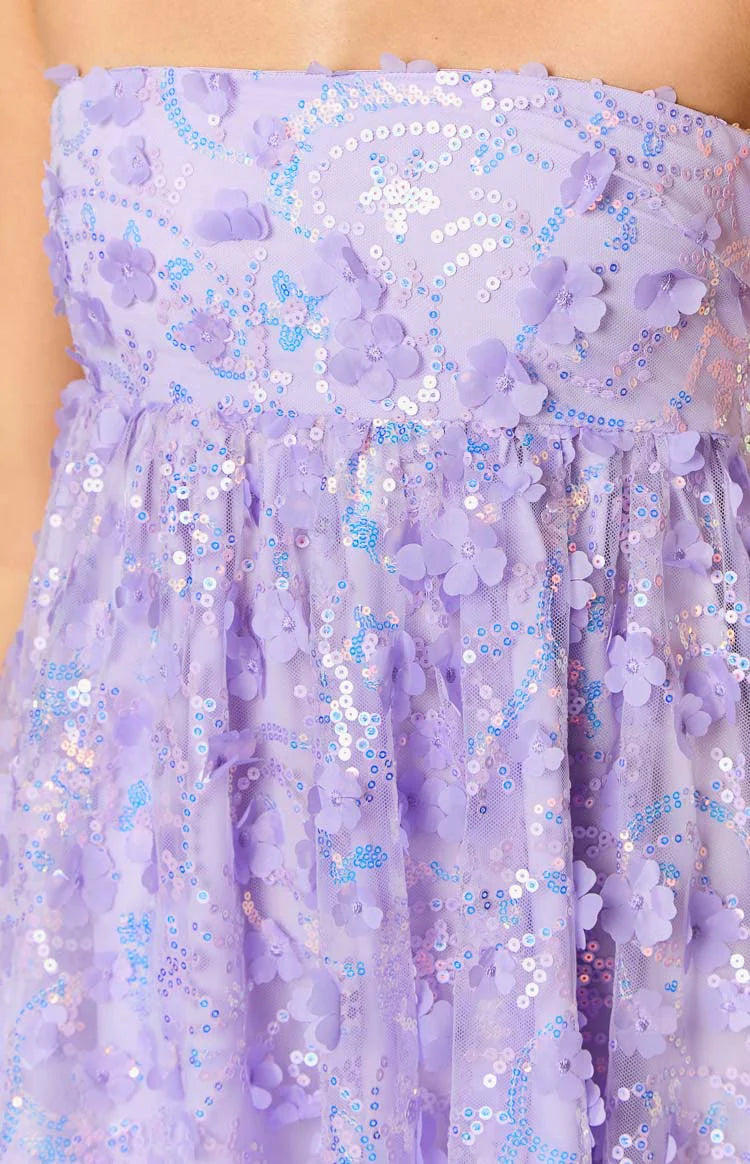 Alison Purple Mini Dress