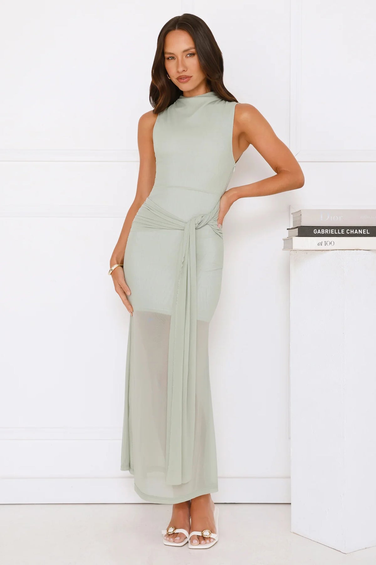 Dazzle Me Darling Mesh Maxi Dress