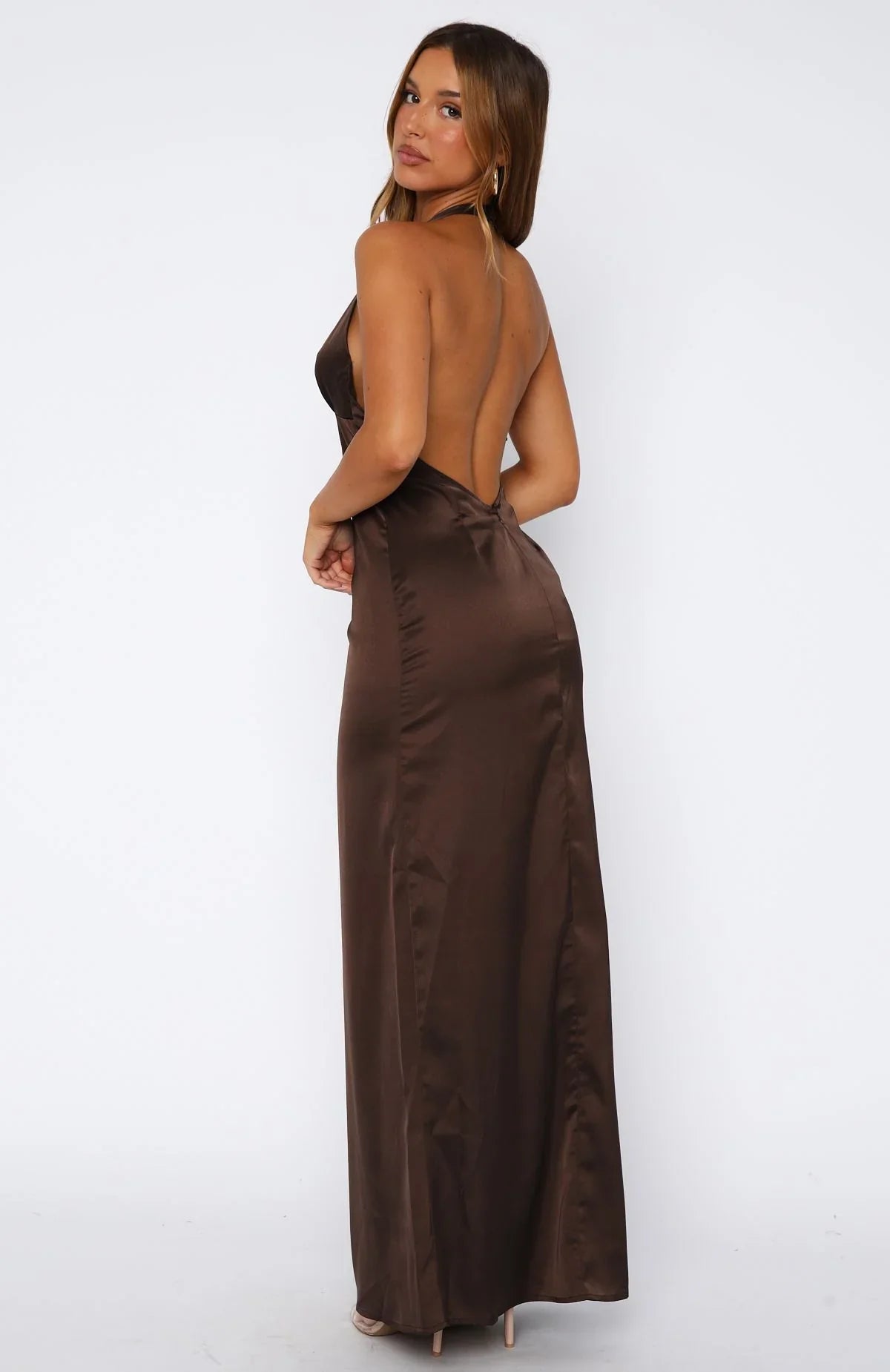 Stay With Me Maxi Dress Chocolate