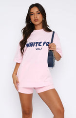 Offstage Oversized Tee Posy Pink