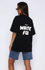 Offstage Back Graphic Oversized Tee Black