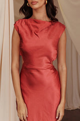 Starlight Sonata Cut-Out Cowl Back Maxi Dress Autumn