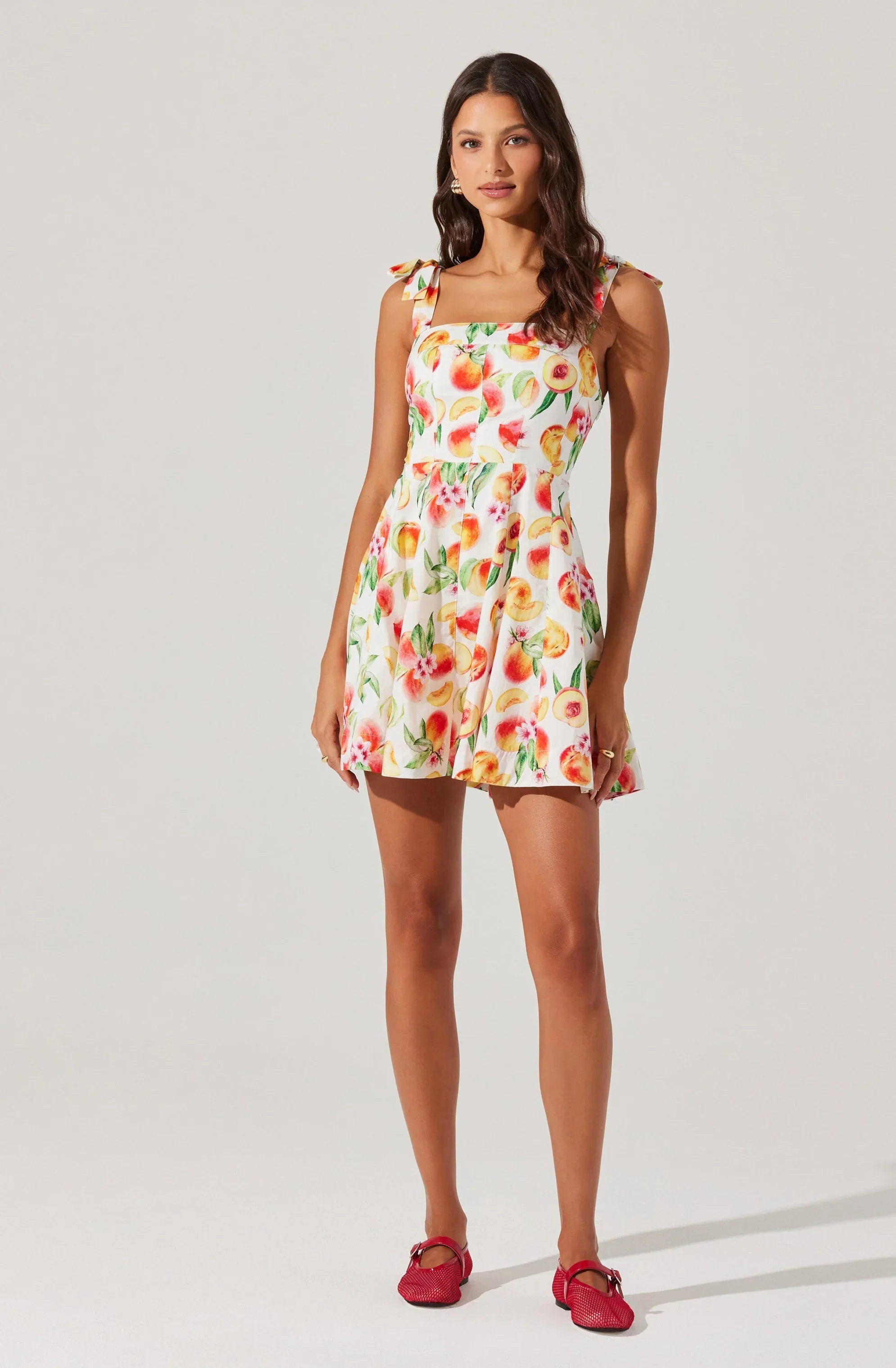 Tinesha Bow Strap Mini Dress