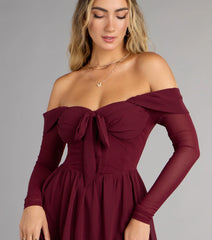 Daydream Darling Chiffon Skater Mini Dress