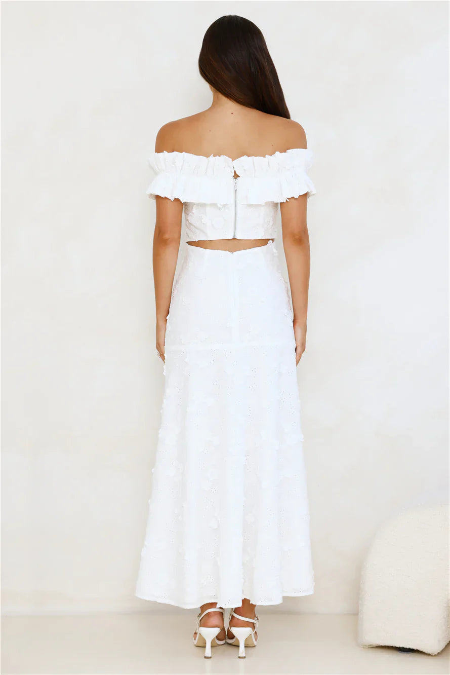 Spring Serenade Off Shoulder Maxi Dress
