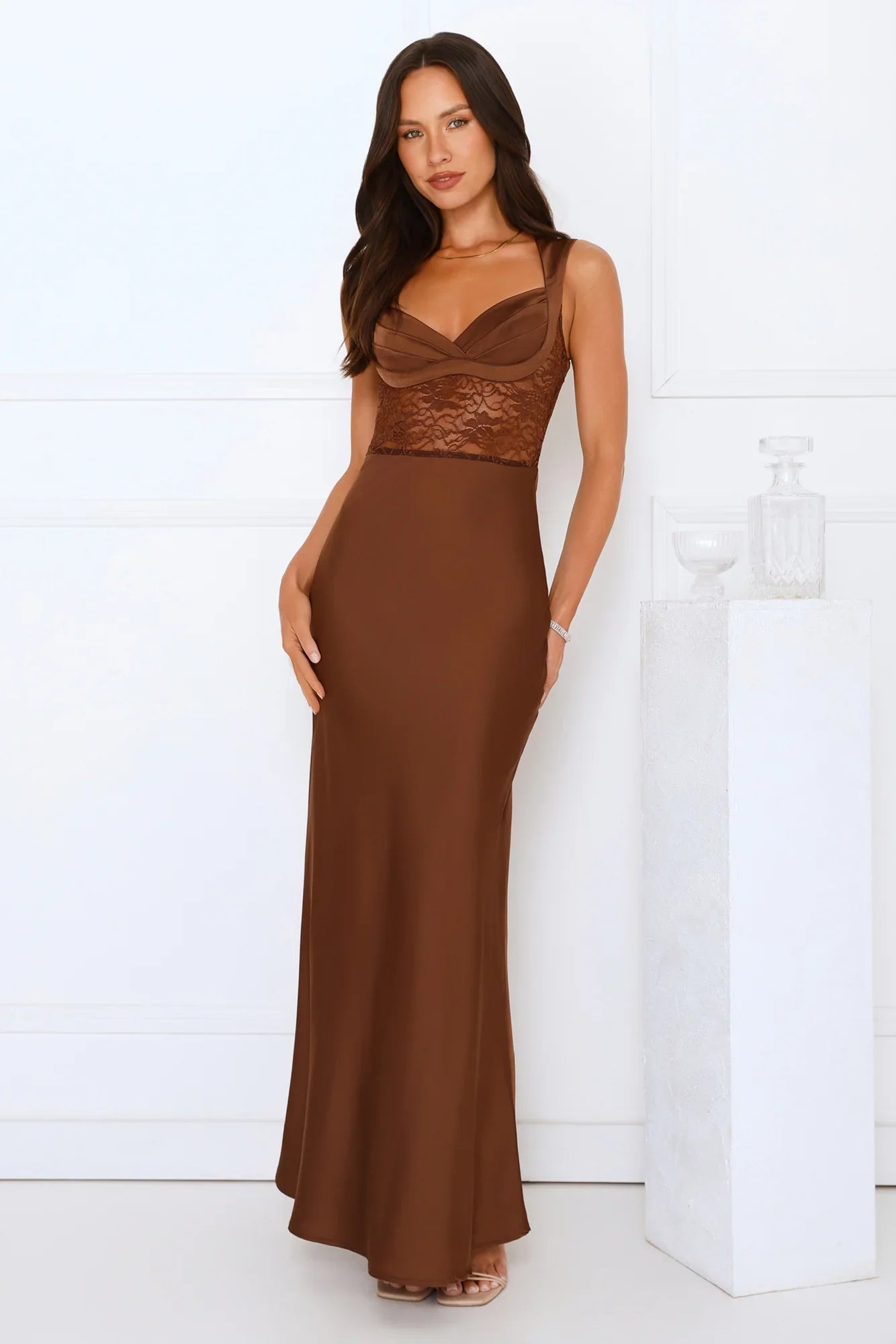 Permission To Party Satin Maxi Dress