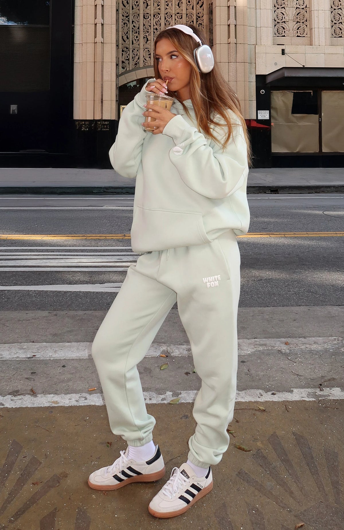 11th Street Keeping It Real Sweatpants Iced Matcha