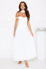 The Style Spotlight Off Shoulder Maxi Dress