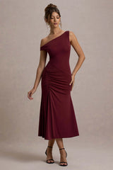 Kerensa | Port One-Shoulder Midi Dress