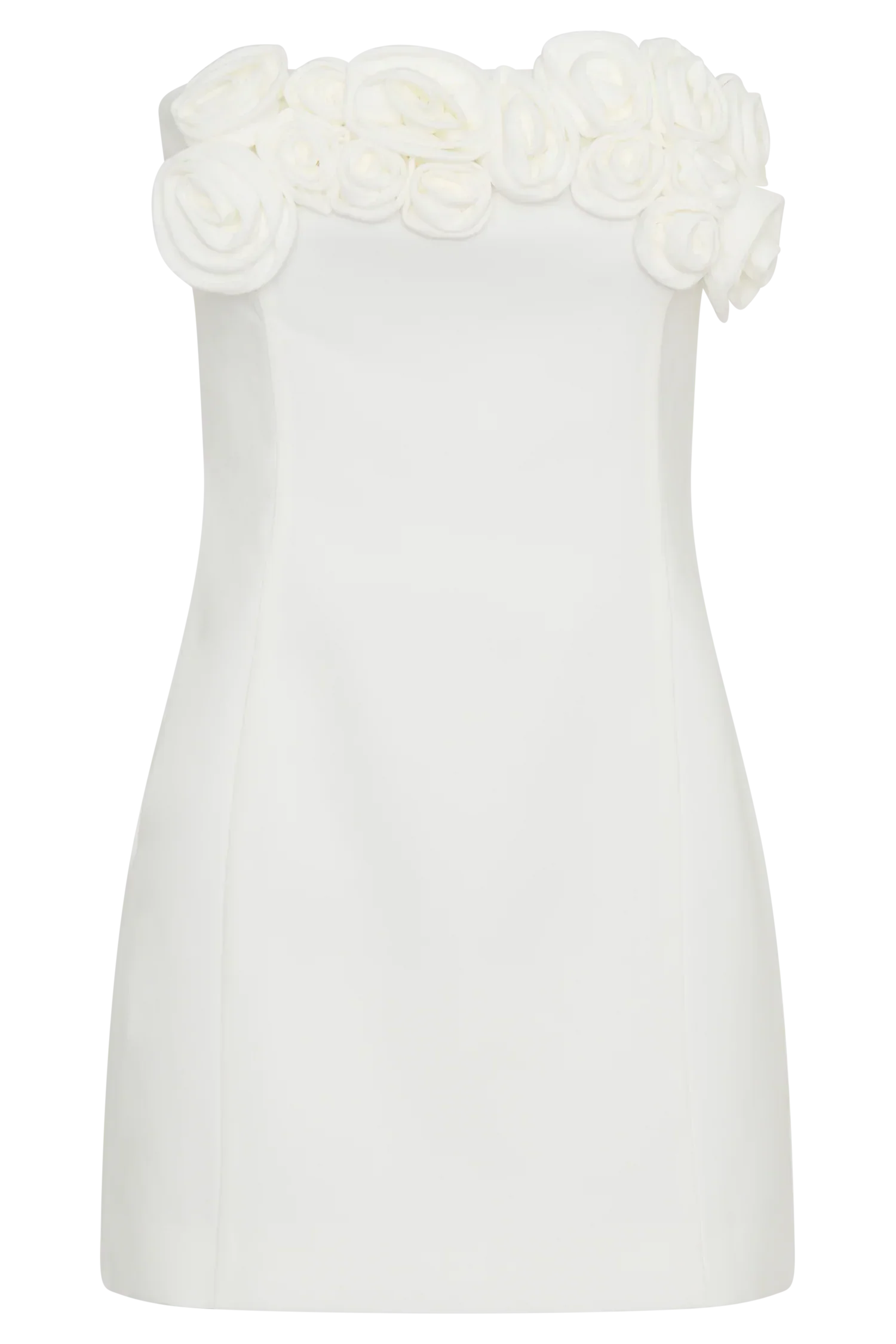 Brooks Rose Mini Dress - White