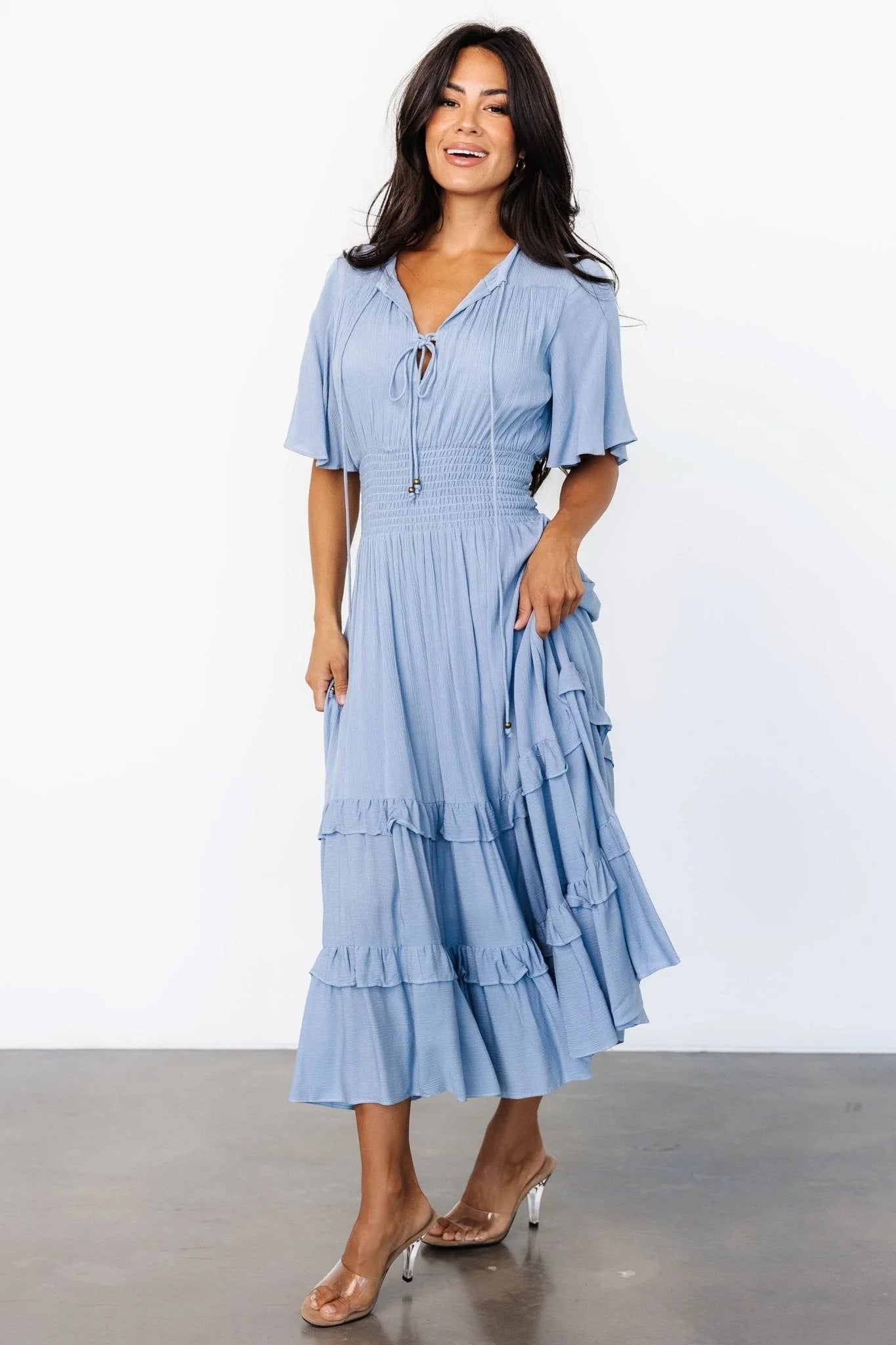 Spell Boho Midi Dress | Whisper Blue