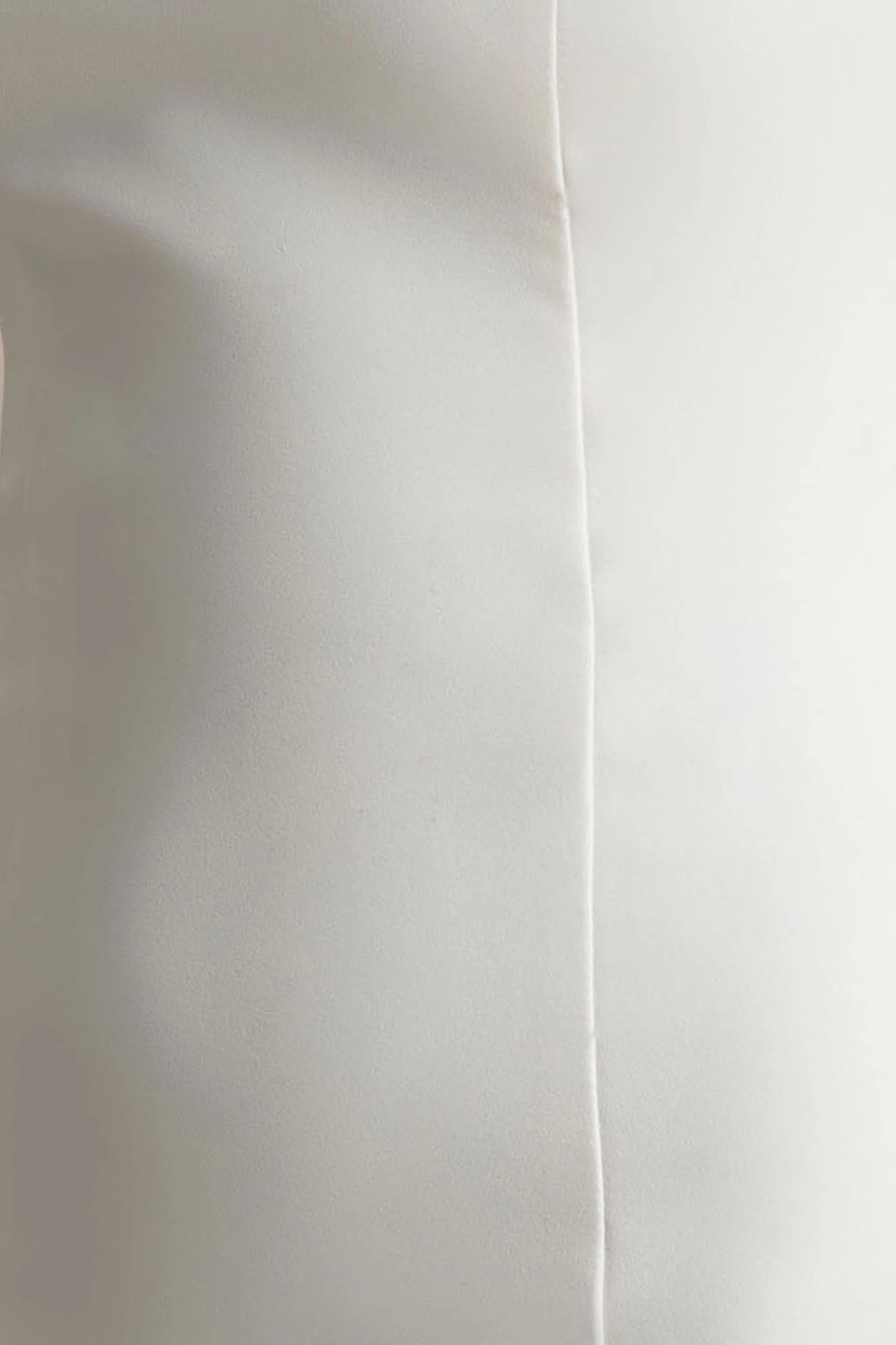 Geneve | White Halter-Neck Mini Dress With Ruffled Trim