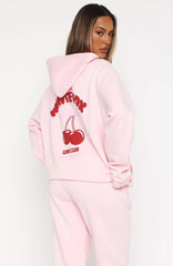 Love Me Tender Oversized Hoodie Pink