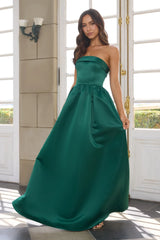 Elegance In Motion Strapless Maxi Dress